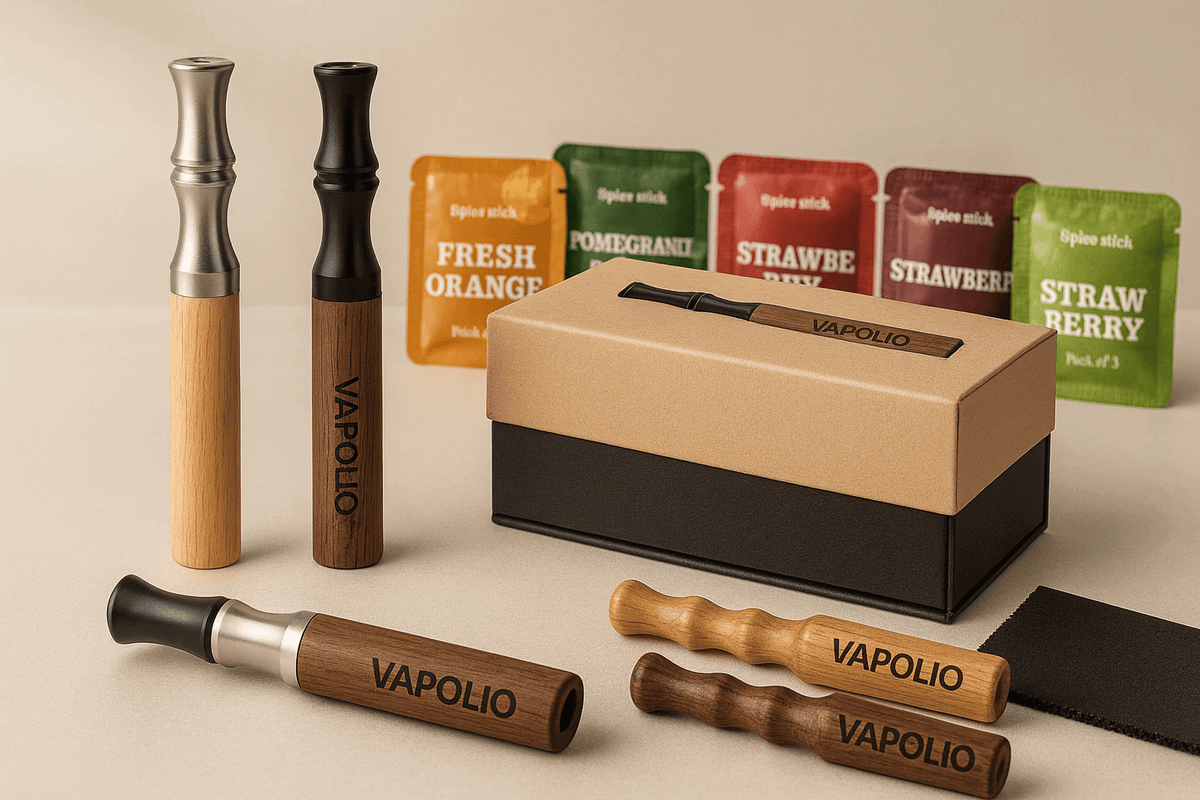 Boîte Cadeau VAPOLIO™ Premium Bois & Inox - Accessoires Luxe