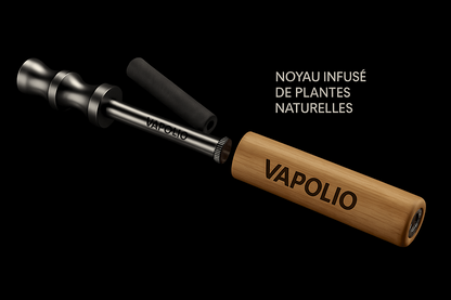 Inhalateur VAPOLIO™ Premium Bois & Inox - Édition Luxe