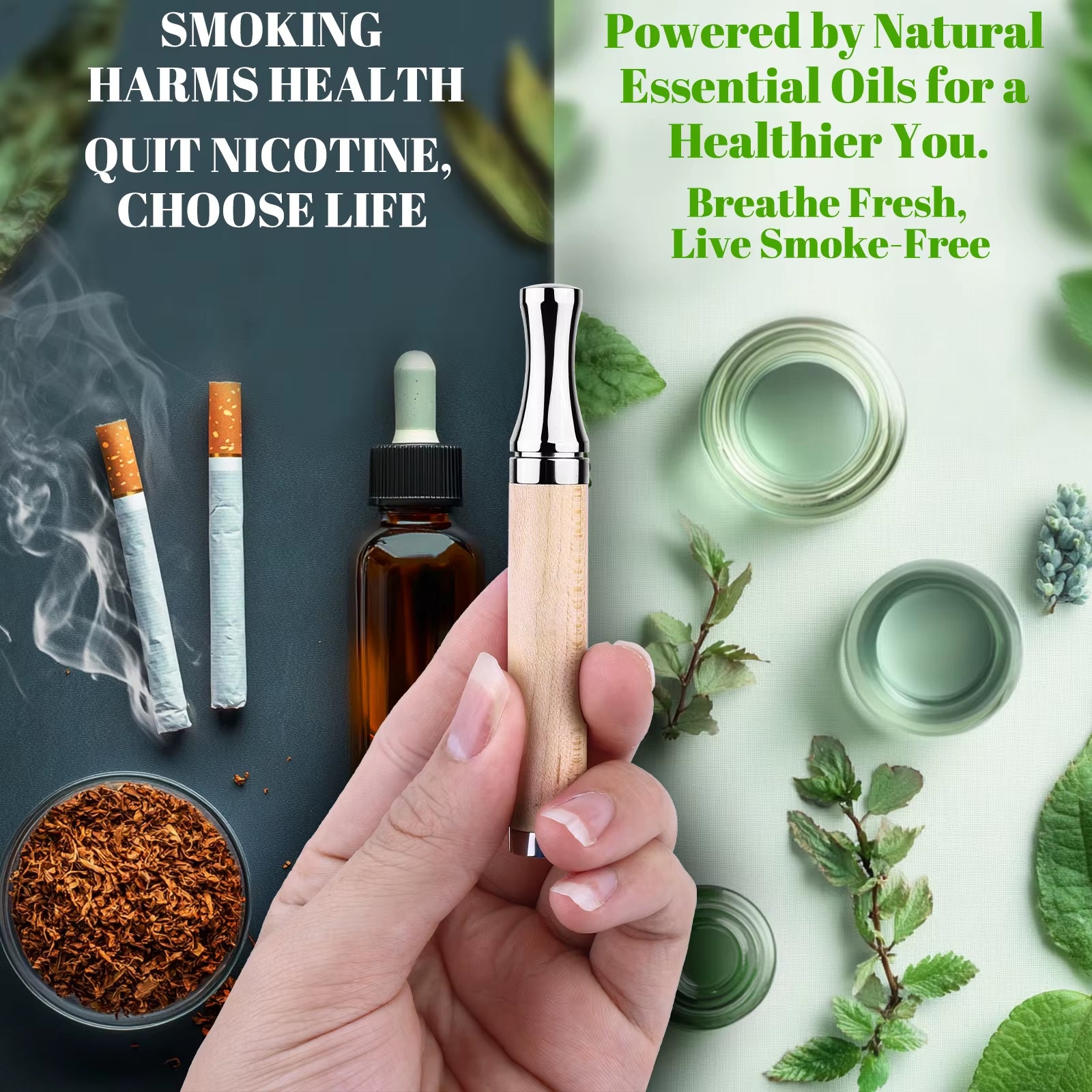 Tobacco Free Lavender Long Respiratory Flavor Herbal Cigarettes 3 Pack Inhaler Nausea Products Pendant with Filter