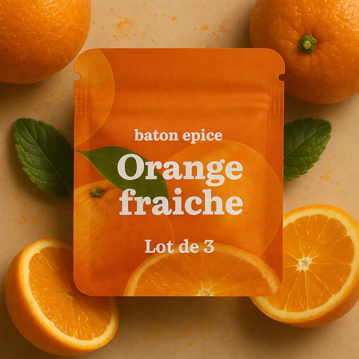 Cœur Sérénité – Orange Fraîche
